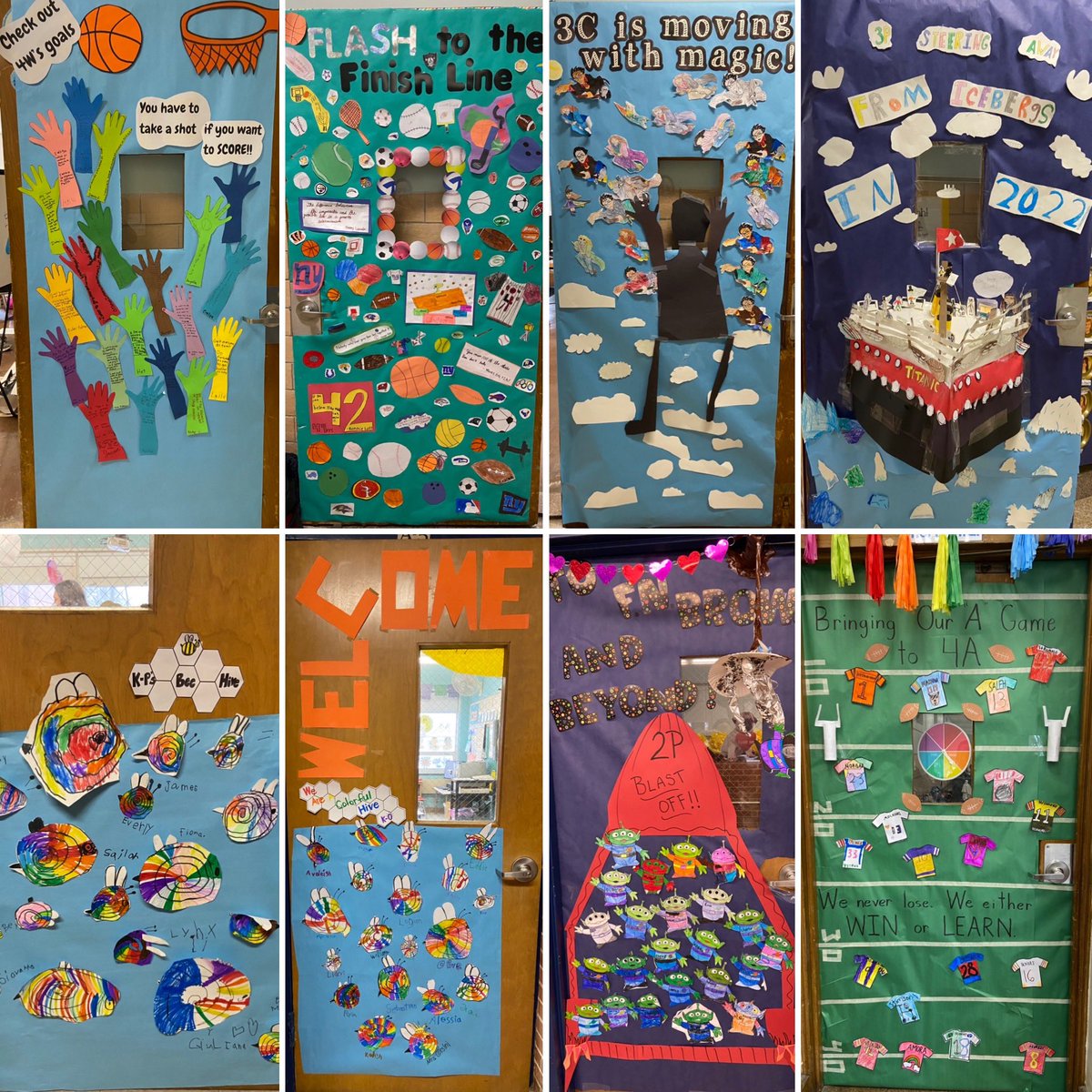 CorisaWalker's tweet photo. We ended off a great School Spirit Week with a fun new tradition, a door decorating contest! @PrincipalFNB https://t.co/wH3z8QnbAl