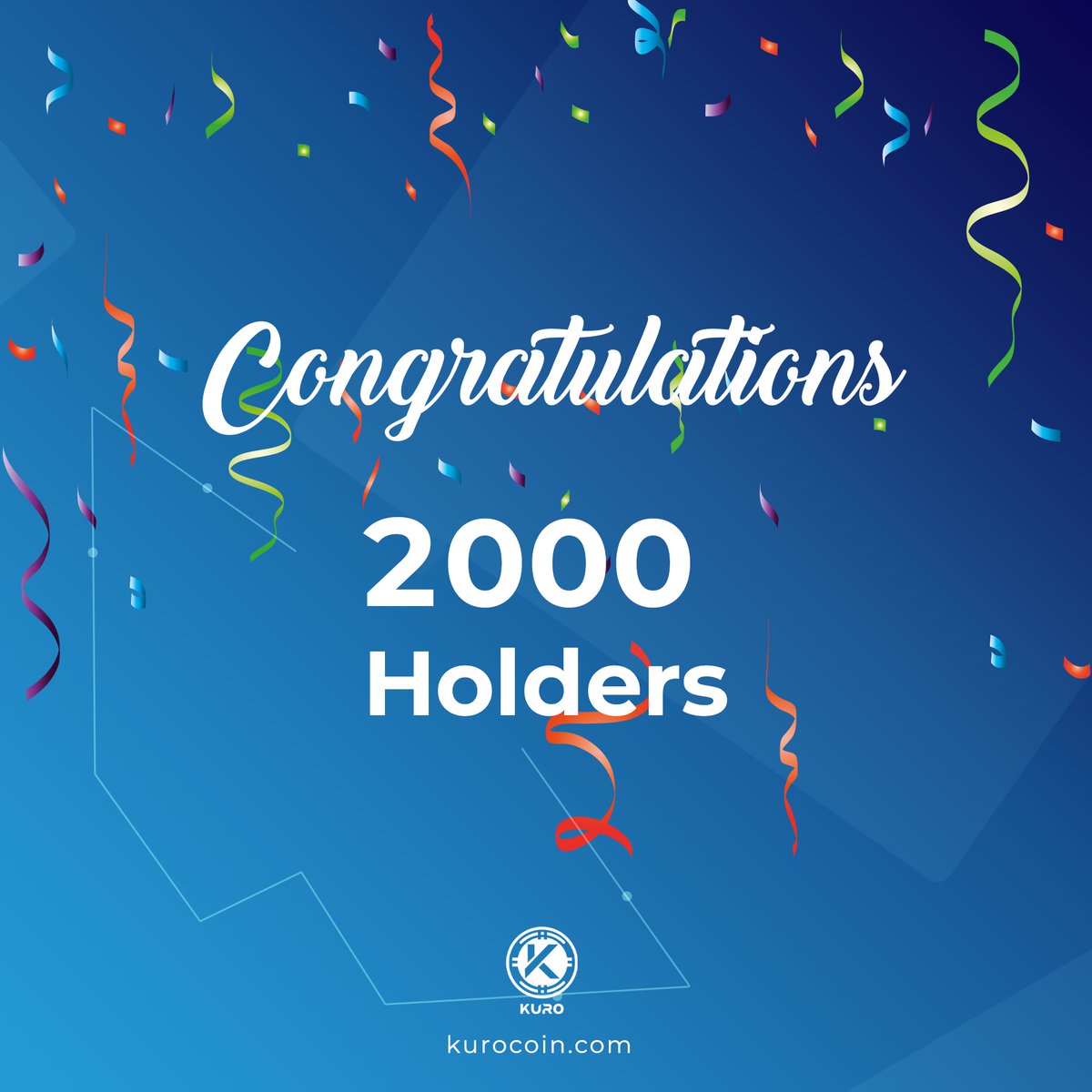 Kuro has just reached 2000 Holders! 
Congratulations!

#kuro #crypto #airdrop #cryptocurrency #cryptotrading #cryptonews #blockchain #investing