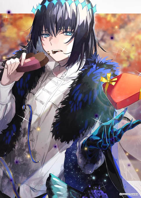 スーパーロックオンチョコ受け取ってくれオベロン!!!という絵🍫🍫
お返し楽しみ☺️☺️☺️(生ぬるい目
#FGO 
