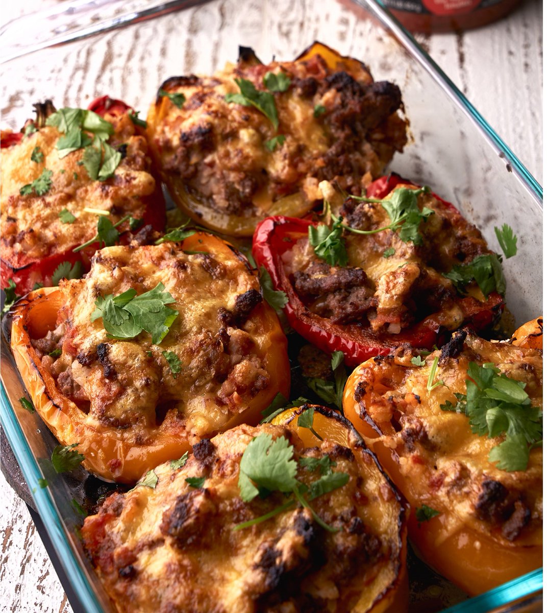 No matter which team you're routing for at  #SuperBowlLVI  tasty #Gameday eats are a must! Add these delicious 😋💞Stuffed #Peppers -courtesy of chef Anthony Serrano <a href="/Fresh_Cravings/">Fresh Cravings</a> Download and print #recipe today -posted for a limited time on our website grandmanner.com/recipes