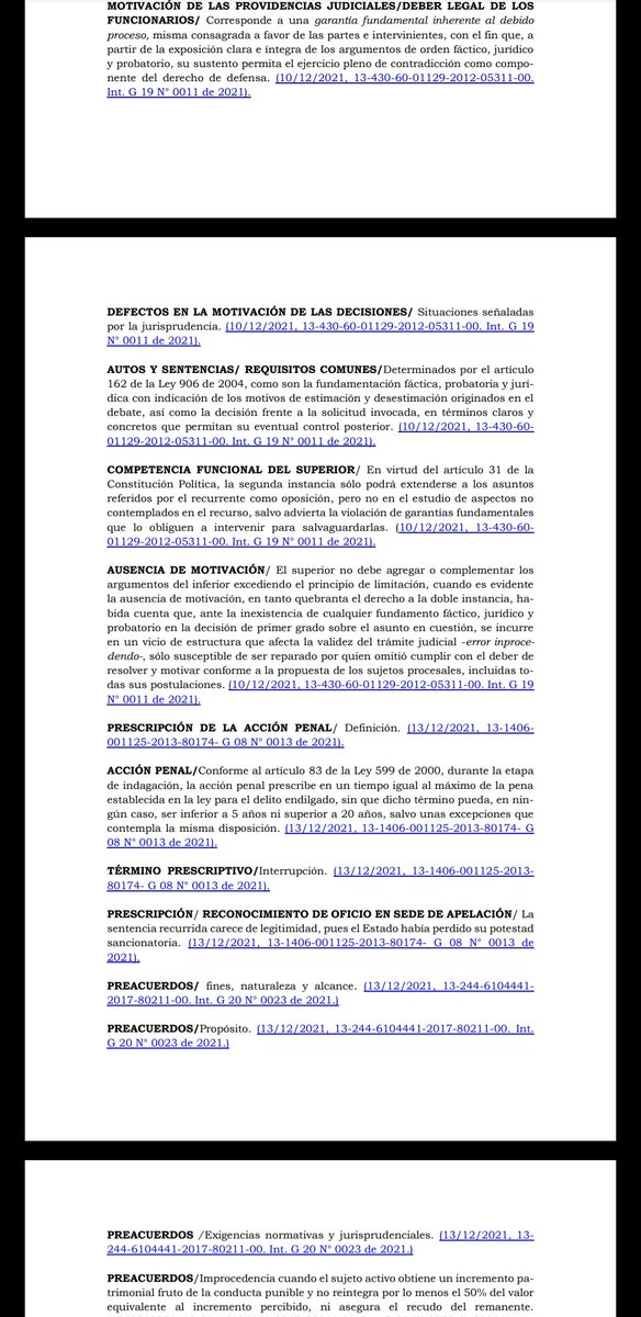 SalaTribunal's tweet photo. Bolentin de relatoría mes de diciembre 2021: Sala Penal del Tribunal de Cartagena https://t.co/nE1W4eSqtp https://t.co/KJuGQRUosC