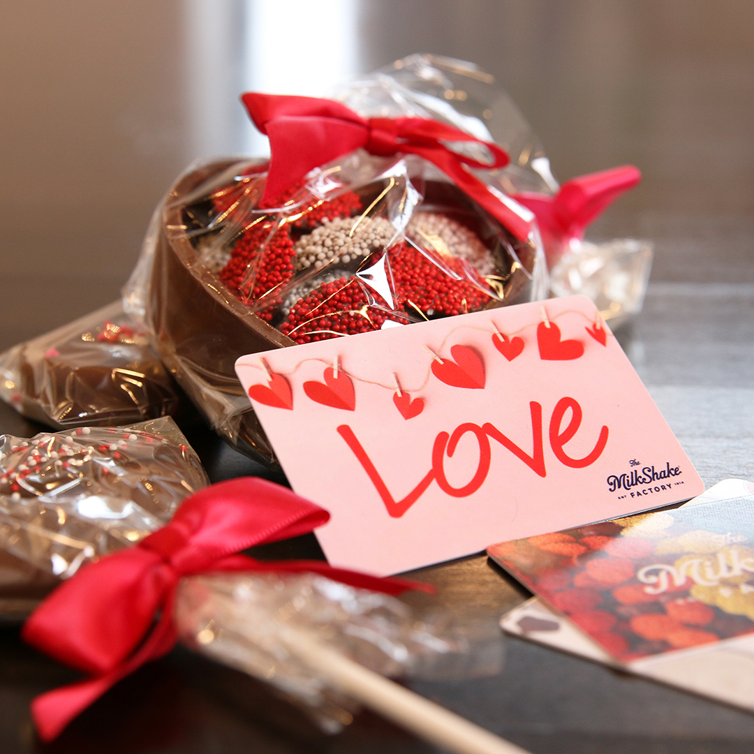 MShakeFactory's tweet photo. You don't need to have a Valentine to show someone you care! You know what you do need? A milkshake. Or chocolate. Or a milkshake and chocolate. Sharing optional, but encouraged. #galetine #milkshakefactory https://t.co/WFpsN5SqxK