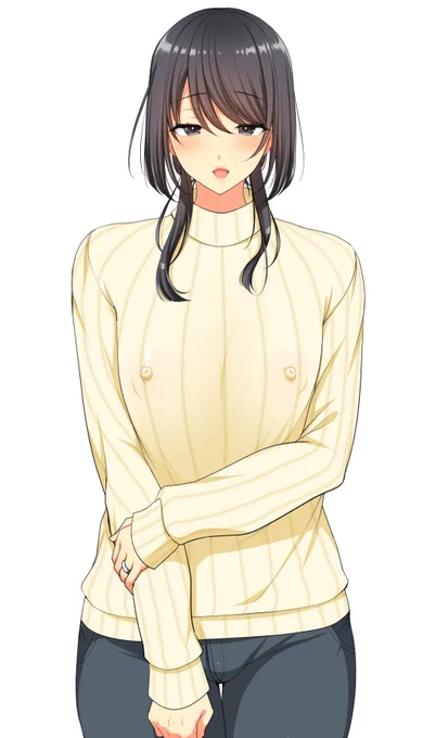 セーターを諦められず 