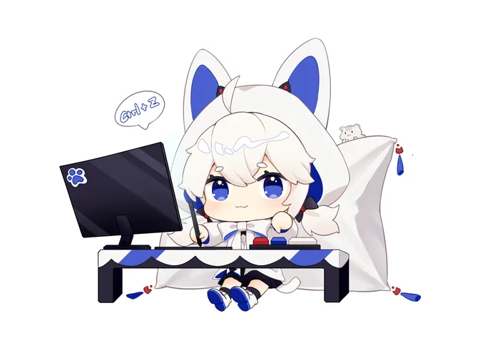 Q #デフォルメ #猫耳 #女の子  