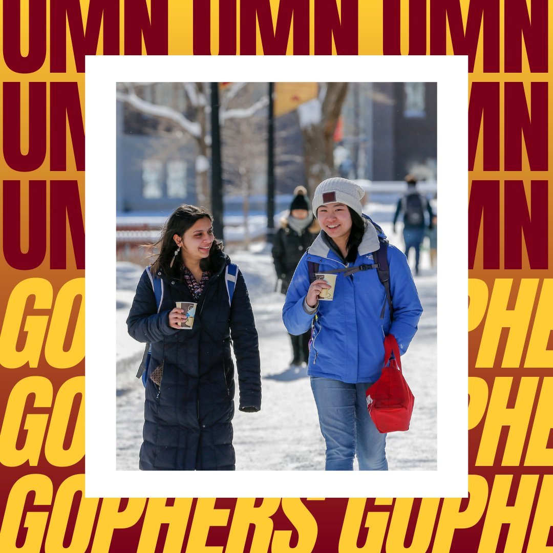 Remember to stay warm and hydrated this winter! #UMNproud