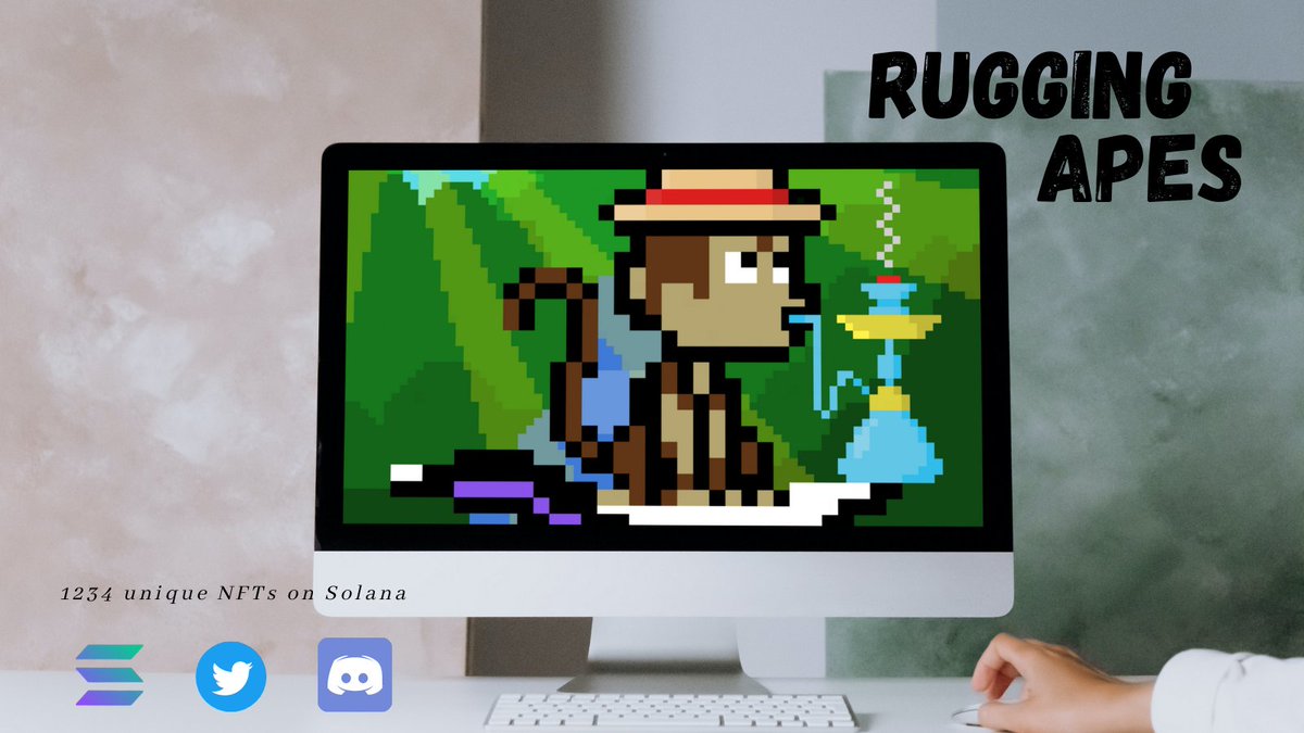 Jazzy_sol's tweet photo. Bullish on @RuggingApes minting this Friday on @solanalysis launchpad! 🔥🚀
Can't wait to grab my #ruggingapes!

Ruga Ruga 🔥🐵

#SolanaNFT #NFTCommunity #NFTMinting #solanalysis https://t.co/NbHII4n9HP