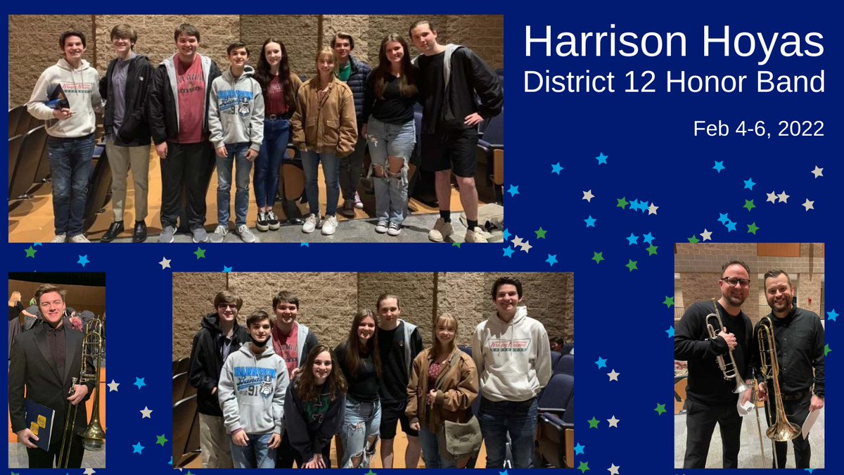 Celebrating talented musicians, District Honor band was fun and busy.  So busy, in fact, that we couldn't get all our Hoyas together for one picture. Our directors joined, too. Deets: bit.ly/3B1HTAS  @hoyaprincipal
#hoyasaxa #bandlife #rocksolid2022 #honorband
