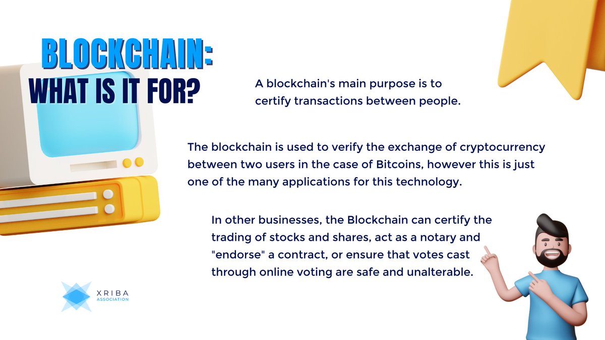 ❓ What is the #blockchain used for?
It may be more difficult than you think to explain what it is and what it is used for.

👉Remember to subscribe on our telegram channel! t.me/xriba_associat…

#blockchaintechnology