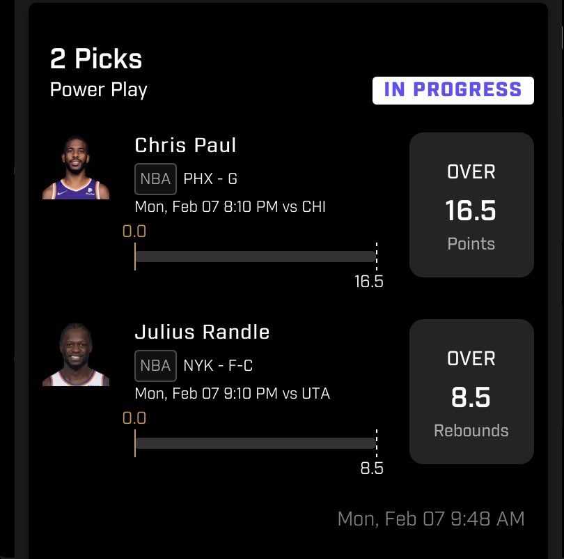 RickyOvers's tweet photo. Getting in on the Road To 56 action through @PrizePicks! Need an NBA winner to advance so locked in a couple…

#PrizePicks #PlayerProps https://t.co/bZklWNwwH4