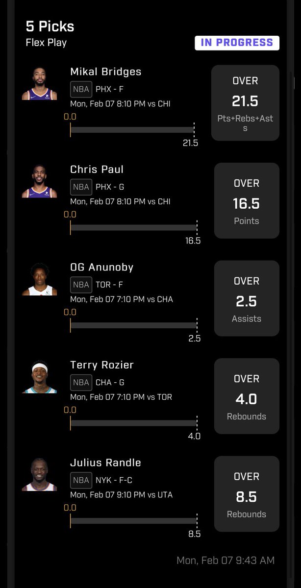 RickyOvers's tweet photo. Getting in on the Road To 56 action through @PrizePicks! Need an NBA winner to advance so locked in a couple…

#PrizePicks #PlayerProps https://t.co/bZklWNwwH4