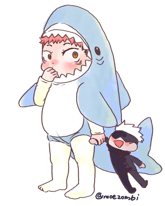 某通販サイトで見つけたので何番煎じかもしれないけど描きたかったショタゆじと着ぐるみ・・・!
(五悠風味) 