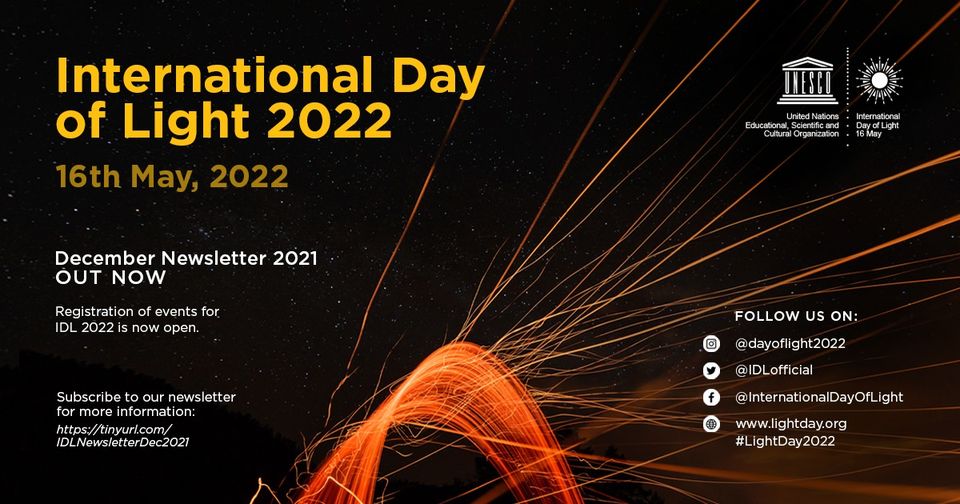 Institut Fresnel (@institutfresnel) on Twitter photo 🔆#IDL2022 countdown has begun ⏳
To celebrate the International Day of Light on May 16, you can already register Your event on lnkd.in/eygqe9VX
💡More Information on <a href="/IDLofficial/">International Day of Light 16 May</a> & lightday.org #LightDay2022 🔆#IDL2022 countdown has begun ⏳
To celebrate the International Day of Light on May 16, you can already register Your event on lnkd.in/eygqe9VX
💡More Information on <a href="/IDLofficial/">International Day of Light 16 May</a> & lightday.org #LightDay2022