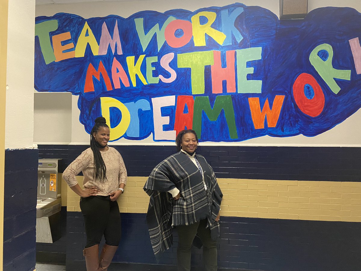 NFAWest's tweet photo. School counselors (Lakeya S)and other school based mental health professionals (Carollee H) are better because “team work makes the dream work” #ASC2022 #NSCW22 #NewburghSchools https://t.co/1ktsoplztY
