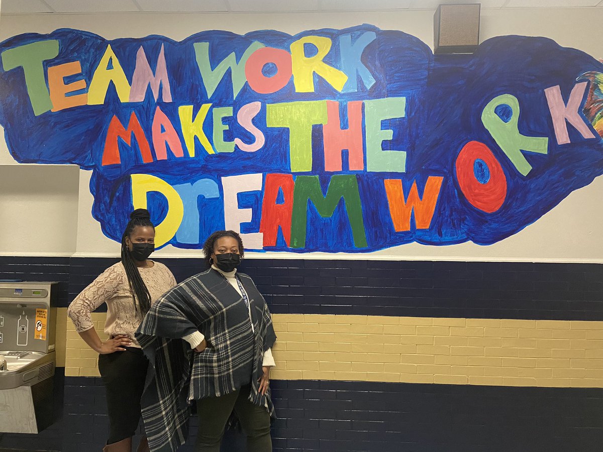 NFAWest's tweet photo. School counselors (Lakeya S)and other school based mental health professionals (Carollee H) are better because “team work makes the dream work” #ASC2022 #NSCW22 #NewburghSchools https://t.co/1ktsoplztY
