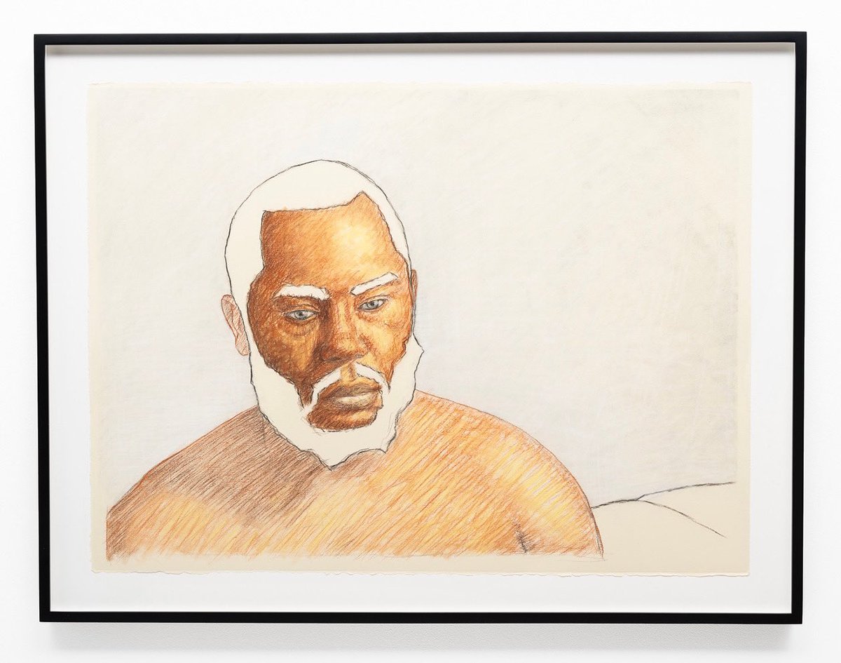 I Can’t Seem To Shake the Young Man’s Blues (Pretty Soon I’ll Be So Lonesome I Could Cry), 2021, Charcoal, Conté &amp; Pastel on Paper, 30.5 x 22.5 inches 
•••
On view at #FriezeLosAngeles February 17-20th <a href="/LehmannMaupin/">Lehmann Maupin</a> @Friezeofficial
••••
#ArcmanoroNiles #LehmannMaupin