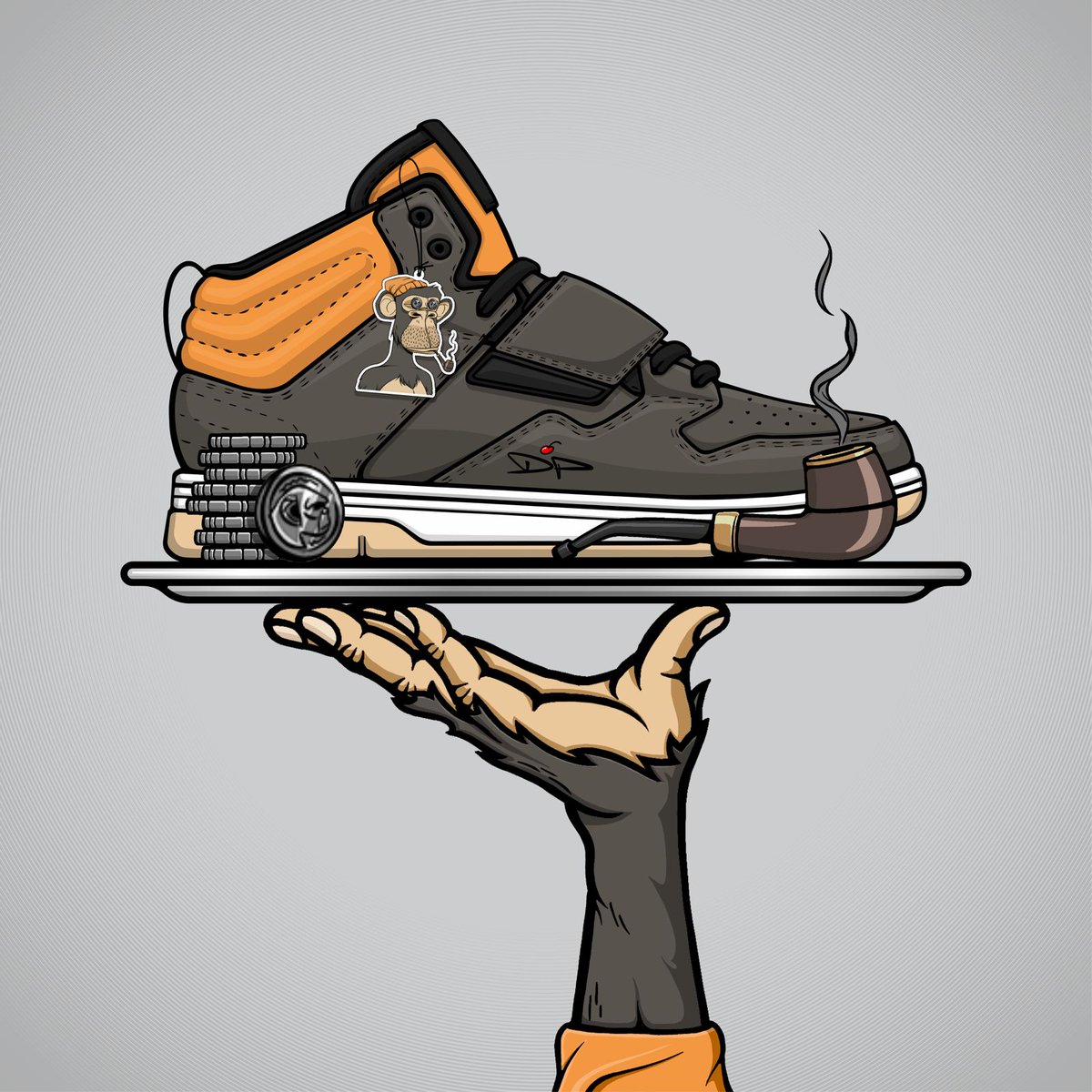 DinnerpartyNFT's tweet photo. From one Sneakerhead to another...@SaintBayview we cordially invite you to our DinnerParty.  

We are building a brand new, community run #Sneaker experience...which also happens to come with IRL 👟👟👟

Hit us up...we'll get your 1of1 physical shoes and #NFT sent out asap

#BAYC https://t.co/kwRCXNsGHs