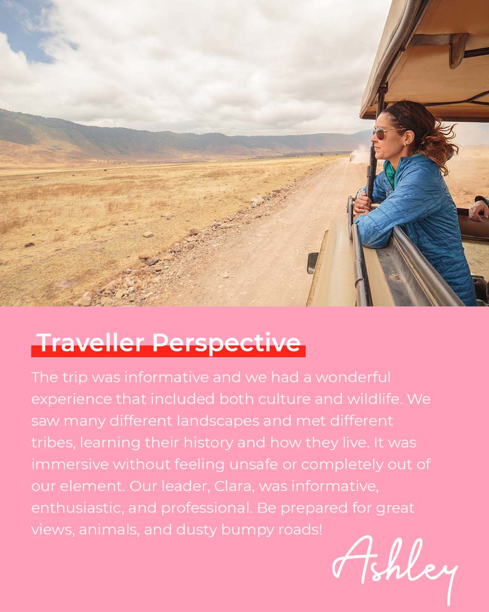 Intrepid_Travel's tweet photo. #IntrepidTourReviews ๐น๐ฟ
We're back in Tanzania!
On Serengeti Trail (Jan 1st, 2022), Intrepid leader Clara shares the warm welcome they received after a long 20-month hiatus, while traveller Ashley shares her excitement at the variety of views. ๐ https://t.co/gD58qTDxdM