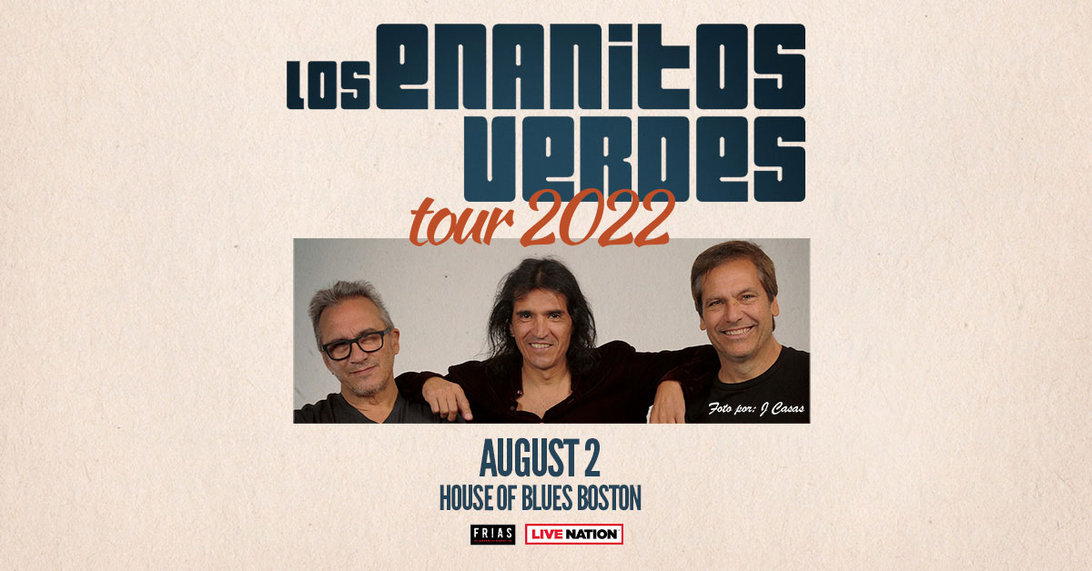 #JustAnnounced ⚡️@EnanitosVerdes1s are heading out on the #Tour2022, catch them on August 2!

🎫 Presale | Thu | 10am | Code: CURTAIN
🎟️ On Sale | Fri | 10am

More info here: bit.ly/3LjL9fU