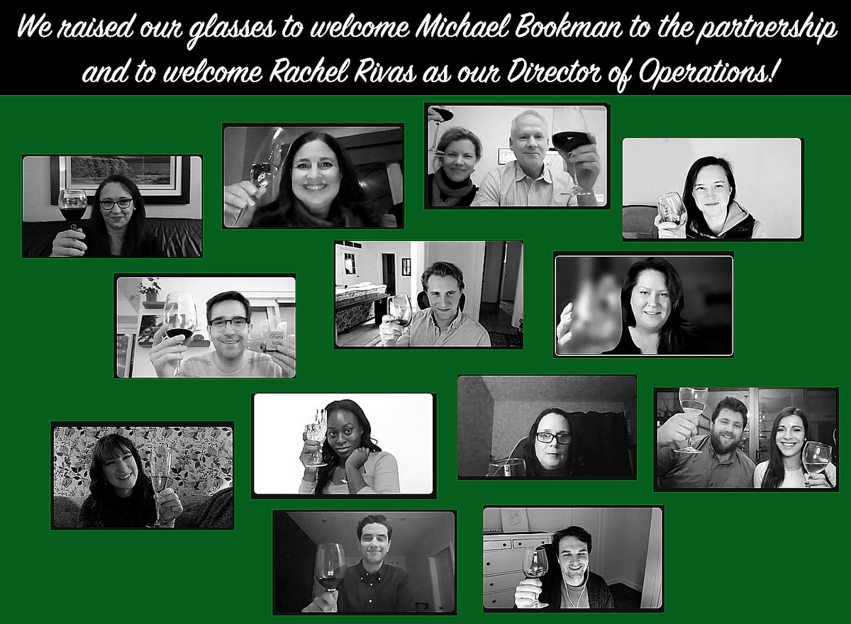 The team had a fantastic celebration this week to welcome <a href="/bookmanmike/">Michael Bookman</a> to the partnership and <a href="/RachelR247/">RachelRivas</a> as our new Director of Operations.  Thanks to <a href="/chocomessage/">Chocolate Messenger</a> for the delicious chocolate tasting and to @grapewitches for the excellent wine!