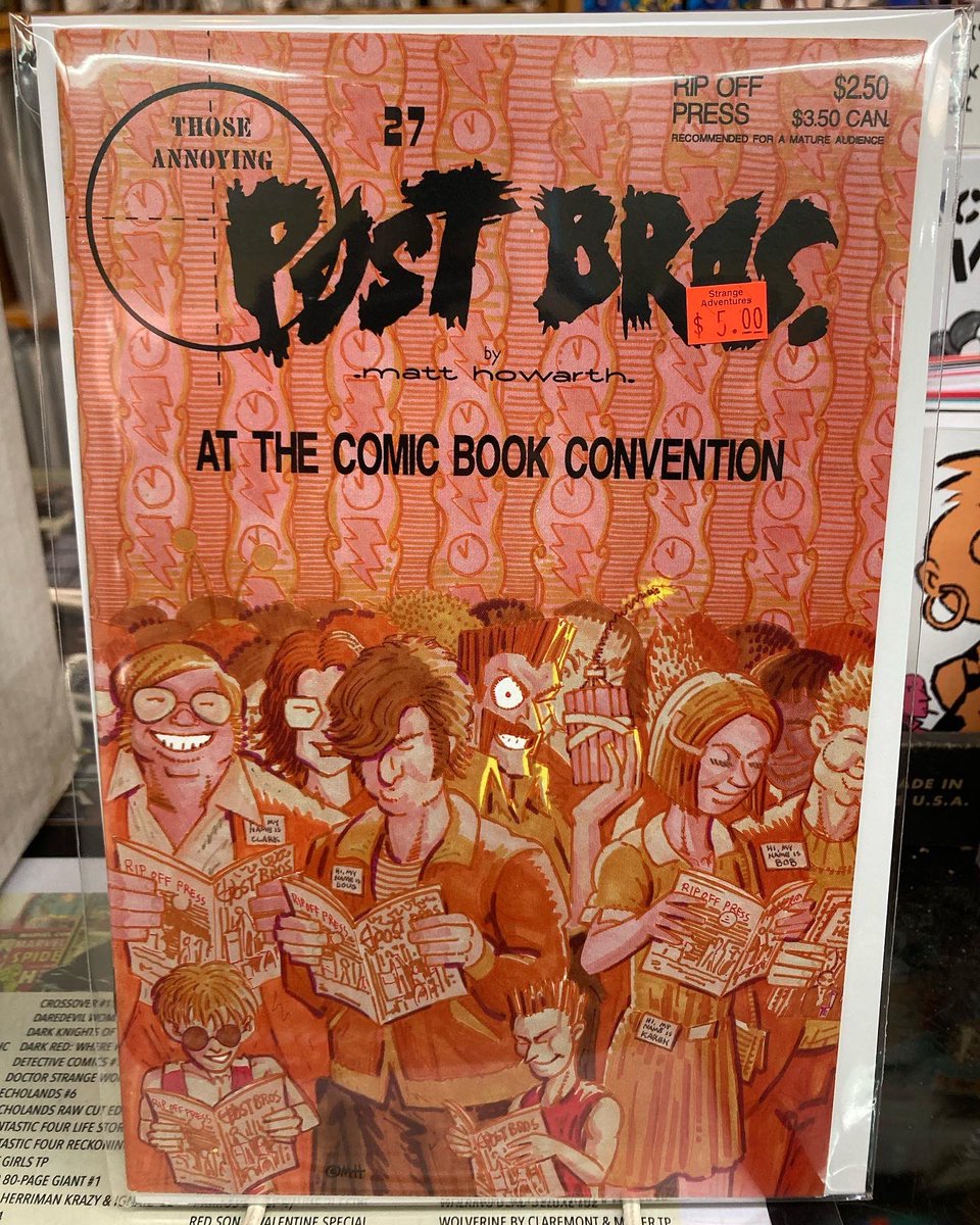 strangeadventrz's tweet photo. From #matthowarth, one of the luminaries of the 1980s black and white comics explosion! #betterasbackissues #itcamefromthebackroom #thoseannoyingpostbrothers https://t.co/OVfW6jUOR0