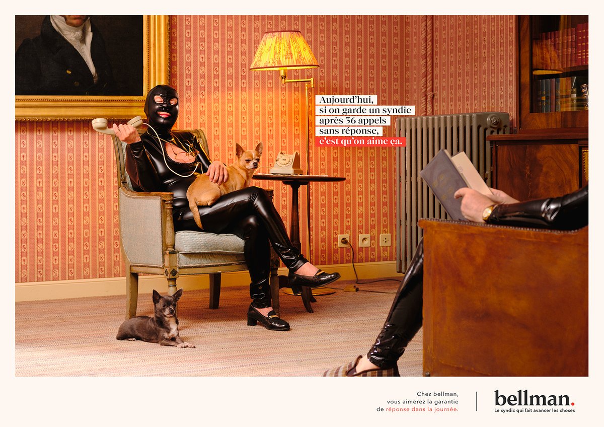 laReclame's tweet photo. Bellman et son agence @Steveagency nous invitent à enfin changer de syndic dans une campagne... un brin osée.

📸 : @GoldbergerSacha https://t.co/x44O1Qx93D
