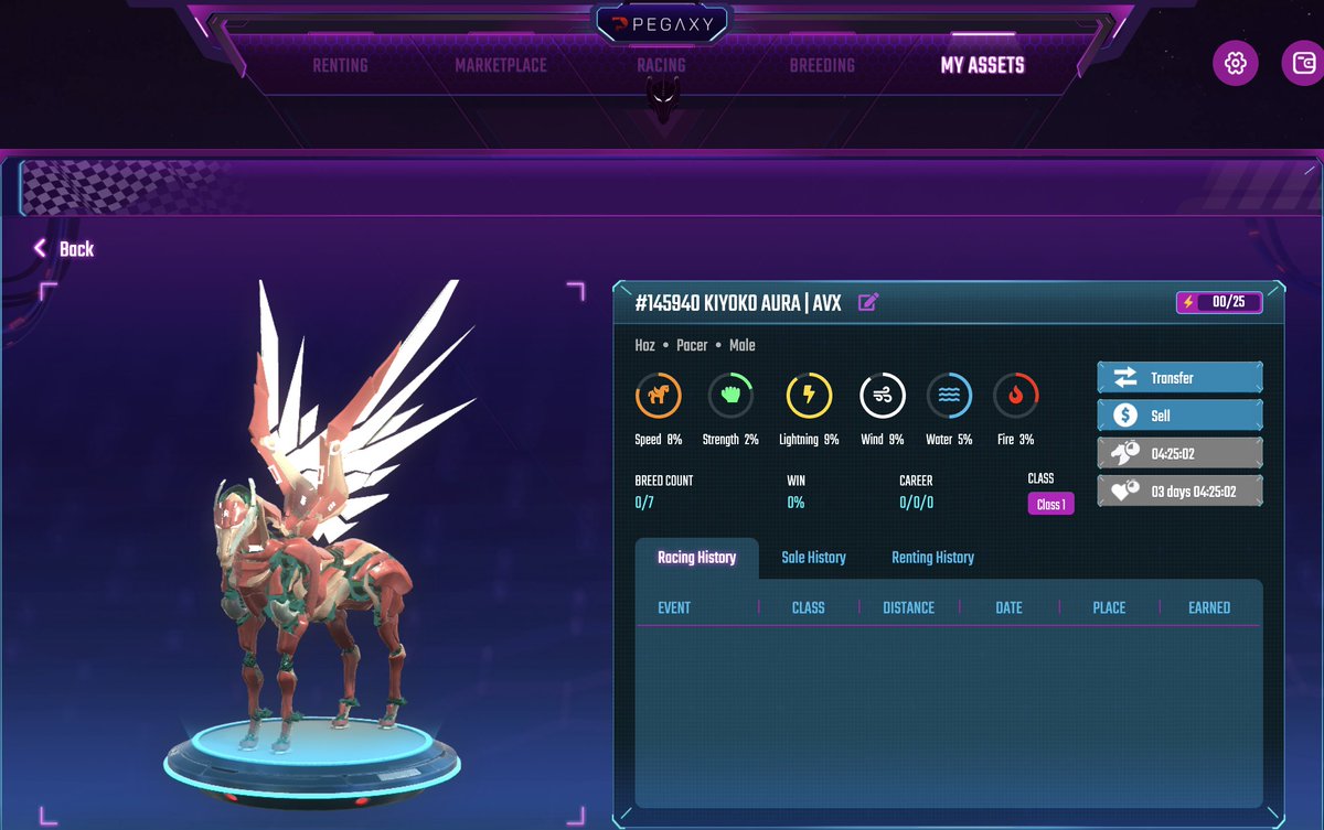 vxnfts's tweet photo. We have Kiyoko Aura | AVX just chilling in our stable folks.

Like, RT and Follow me (@vxnfts), the guild account @vxfarmnfts and @JJ2127776787 for a chance to race this @PegaxyOfficial for 3 days at a 25% profit share. 2 Winners will be picked in 24 hrs. 

#pegaxyScholar #Pegaxy https://t.co/HLXhyifrRq