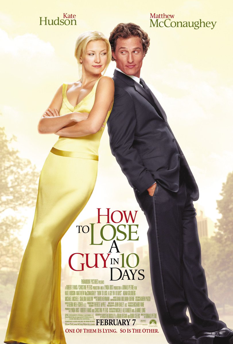 UberFacts's tweet image. “How to Lose a Guy in 10 Days” premiered on February 7th, 2003

19 years ago today