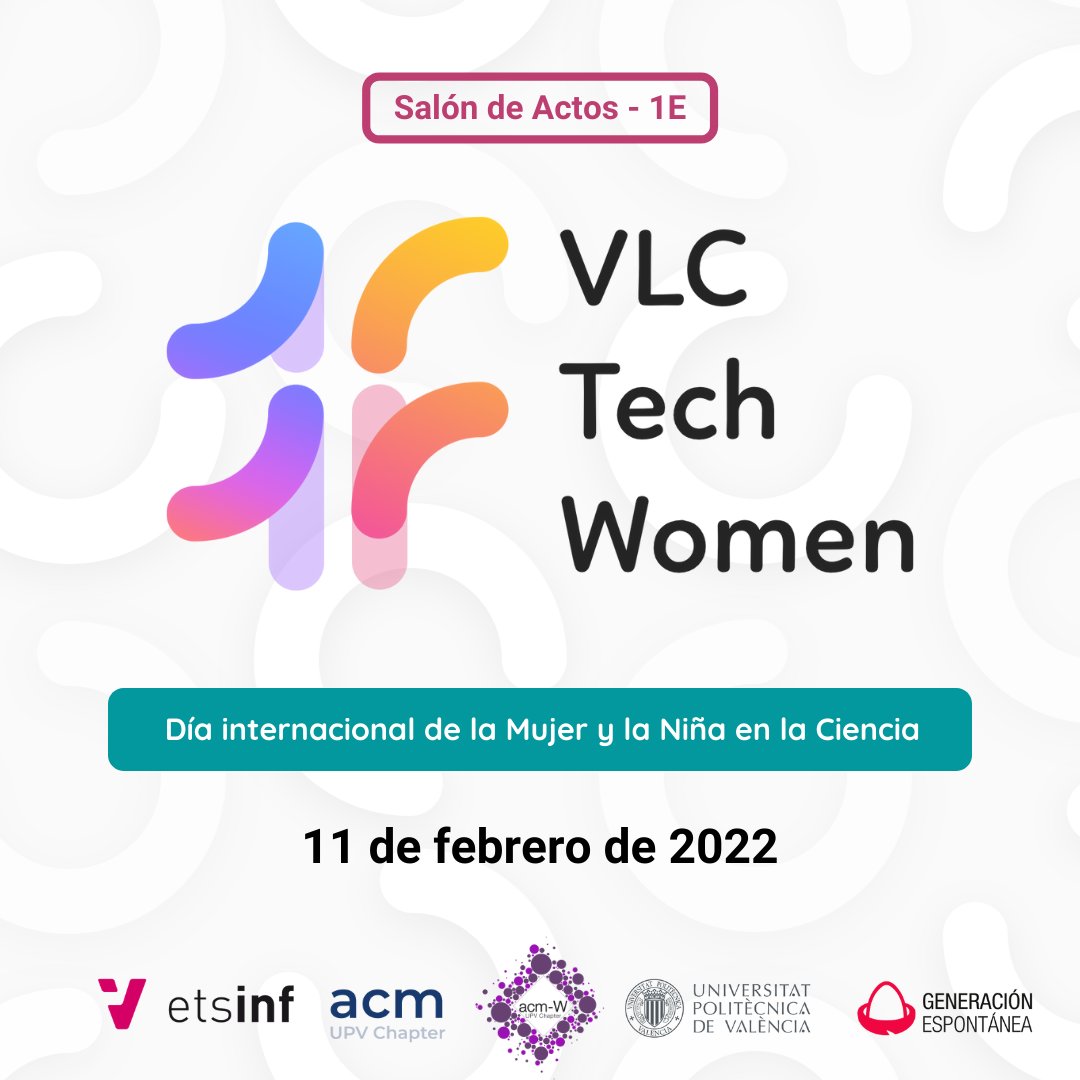 AcmUpv's tweet photo. 11F - DIA INTERNACIONAL DE LA MUJER Y LA NIÑA EN LA CIENCIA

El próximo viernes celebraremos un evento para conmemorar este día y dónde atenderemos a una serie de ponencias seguidas por una mesa redonda que no os podéis perder.

¡Confirma tu asistencia!
https://t.co/PE4619Pn3E https://t.co/ughkWYzkbF