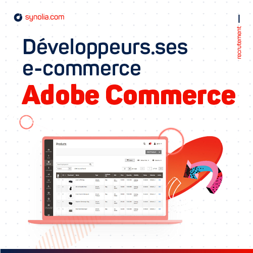 synolia's tweet photo. Rejoins la team de 🔥 #ecommerce @AdobeCommerce de Synolia à #Lyon ou à #Bordeaux, pour prendre part aux phases de paramétrages, d’intégration, de développement et de recette des plateformes e-commerce !
Rejoins-nous par ici 👉
https://t.co/sX2aAsFxNT
#job #developers #PHP https://t.co/hMI8ma1ygw