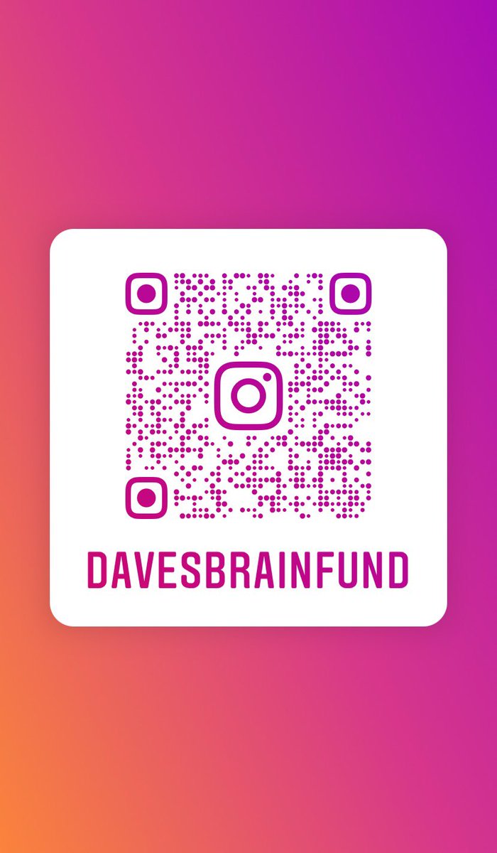 davesbrainfund's tweet photo. Follow us on Instagram for news and updates! 

#donate4dave #davesbrainfund https://t.co/IXGxJIEjeR
