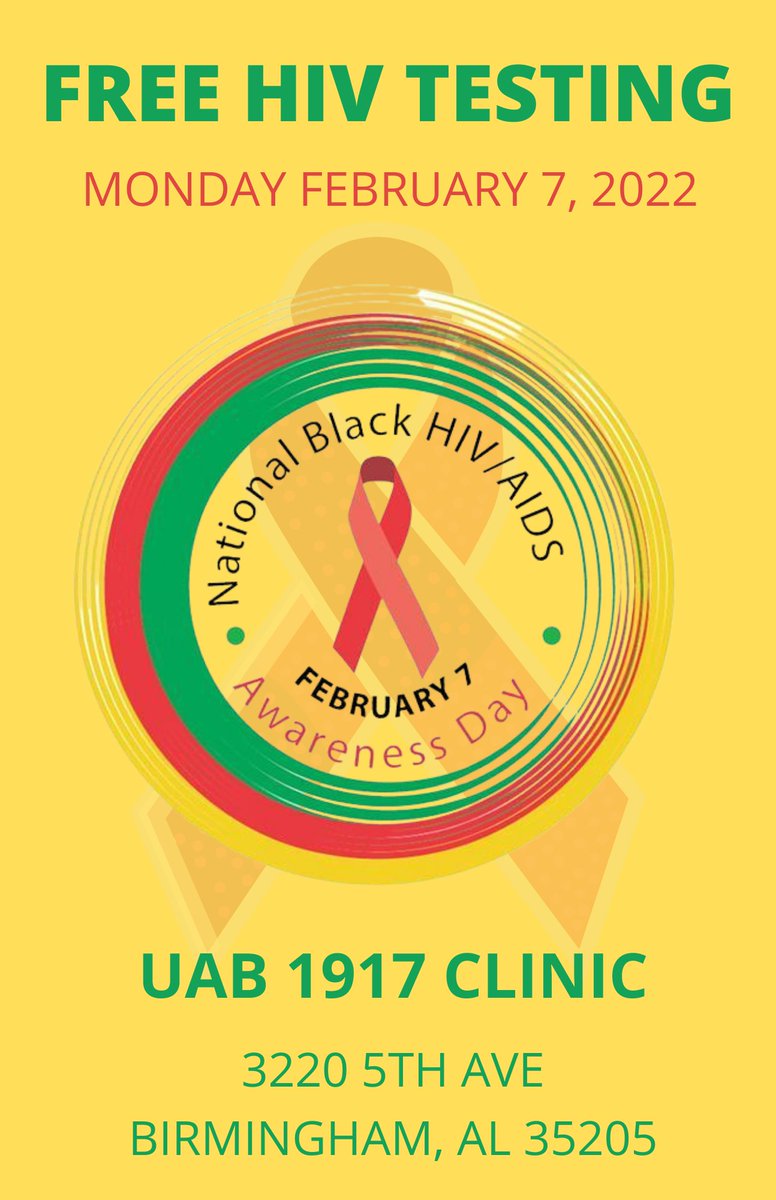 1917Prevention's tweet photo. Contact the 1917 Clinic at Dewberry for free HIV testing! Together we can keep each other safe and healthy and raise awareness today for Black Americans living with or at risk of HIV infection. https://t.co/3CElqqeDkI