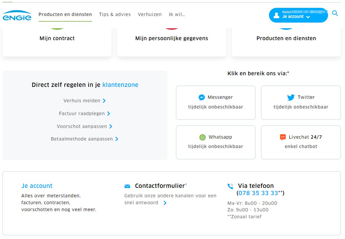 Wat een fantastische klantervaring <a href="/EngieBelgium/">ENGIE Belgium 🇧🇪</a> <a href="/ENGIEelectrabel/">ENGIE Electrabel - Nuclear</a> :  bericht sturen via account op website 'oeps... er gaat iets verkeerd' >> bellen naar klantendienst: 'het is te druk, uw gesprek wordt afgebroken'...