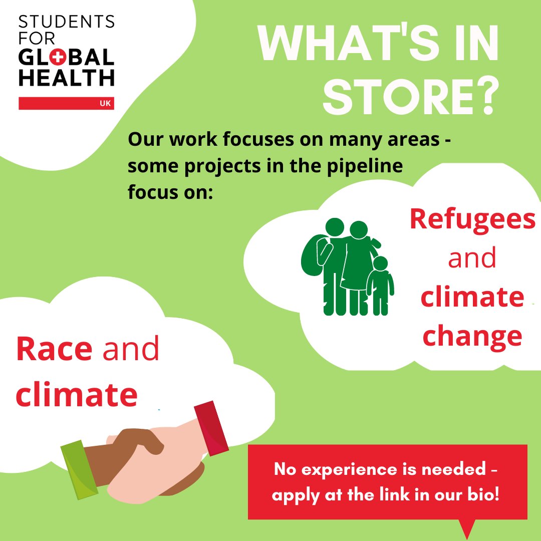 WeAreSfGH's tweet photo. 📢 Applications are open to join @sfghct Climate and Health team! 
Apply here ➡️ https://t.co/lok6VZ0IHu

⏰ Deadline: 20/3/22 at 11:59
✉️ Please get in touch at coordinatedtheme@studentsforglobalhealth.org if you have any questions! https://t.co/2VCHCu0AUu