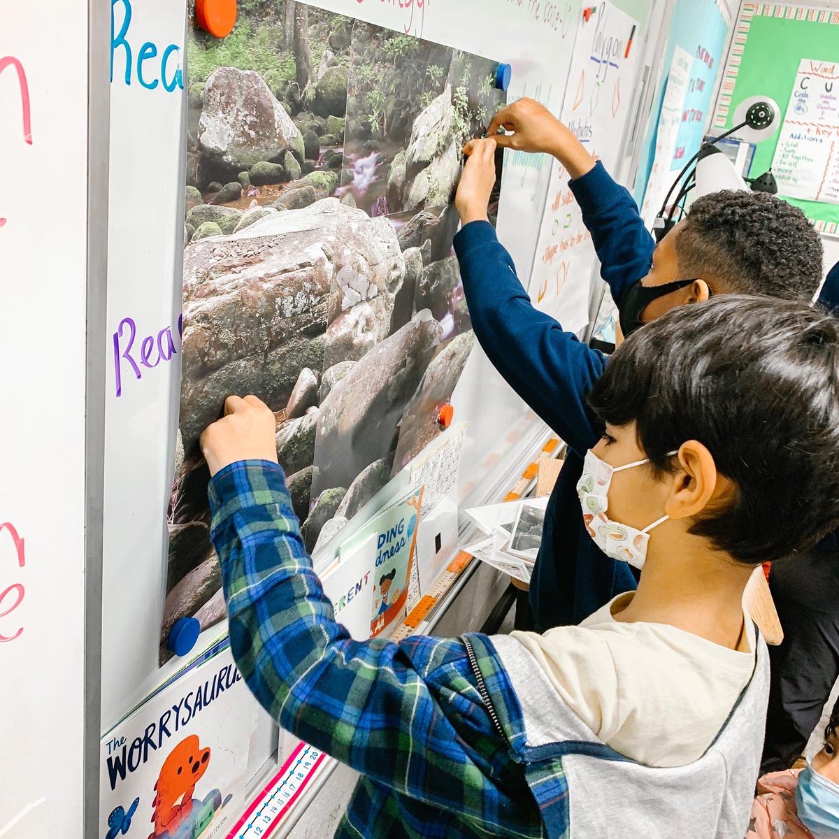 HighPointFCS's tweet photo. Third graders learned about animal adaptations by trying to build an animal that would survive in various Georgia regions/habitats. The predator (aka the teacher) was only able to catch a few!! 👏 @ibpyp @iborganization @HPointPrincipal #ignitingeveryflame https://t.co/ProjtPfBYa