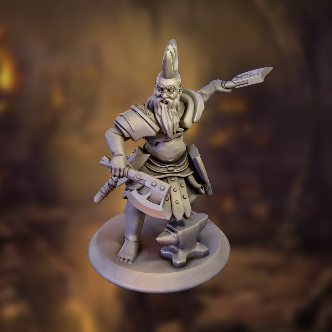 Henry Granitebeard - Master Weaponsmith

View &amp; customize this mini - anvl.co/collection ⚒

#DungeonsAndDragons #DnD5e #TTRPG #DungeonMaster #D20 #TabletopRPG #RPG
