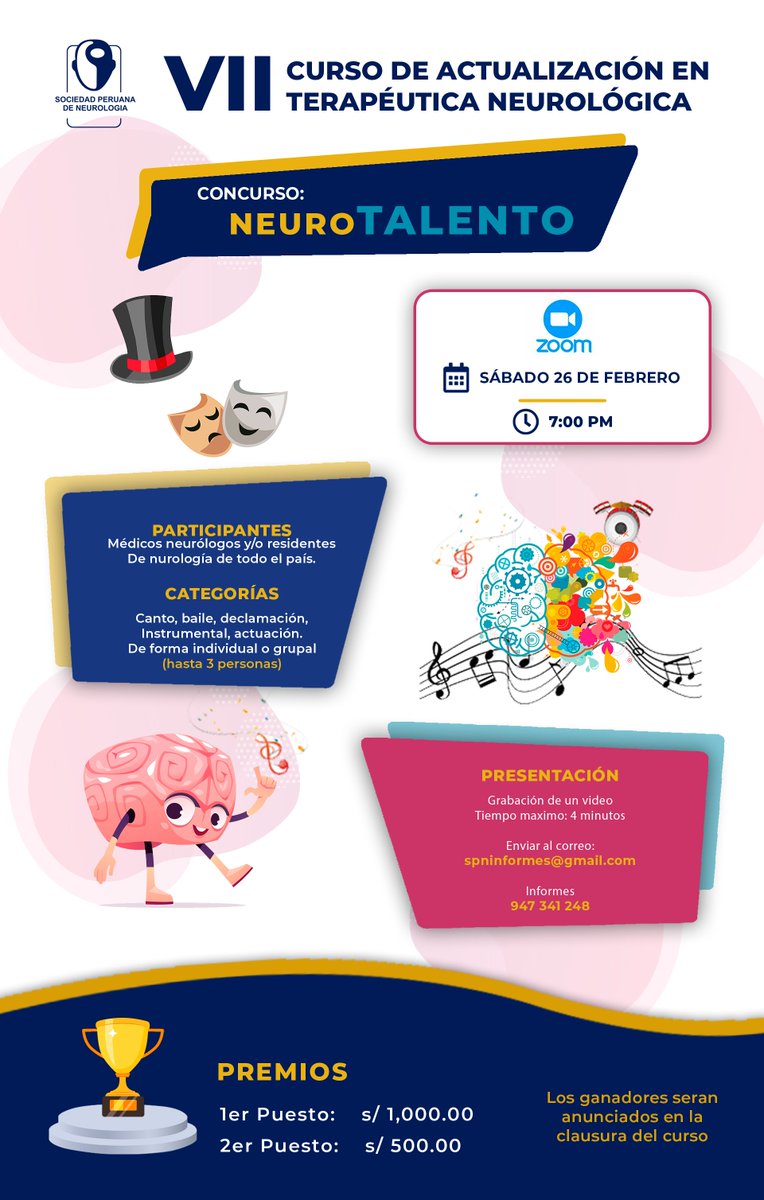 ✅BASES DEL CONCURSO NEUROTALENTO
drive.google.com/file/d/1csGu2t…
.
#medicina #Neurology #neurologiaperu