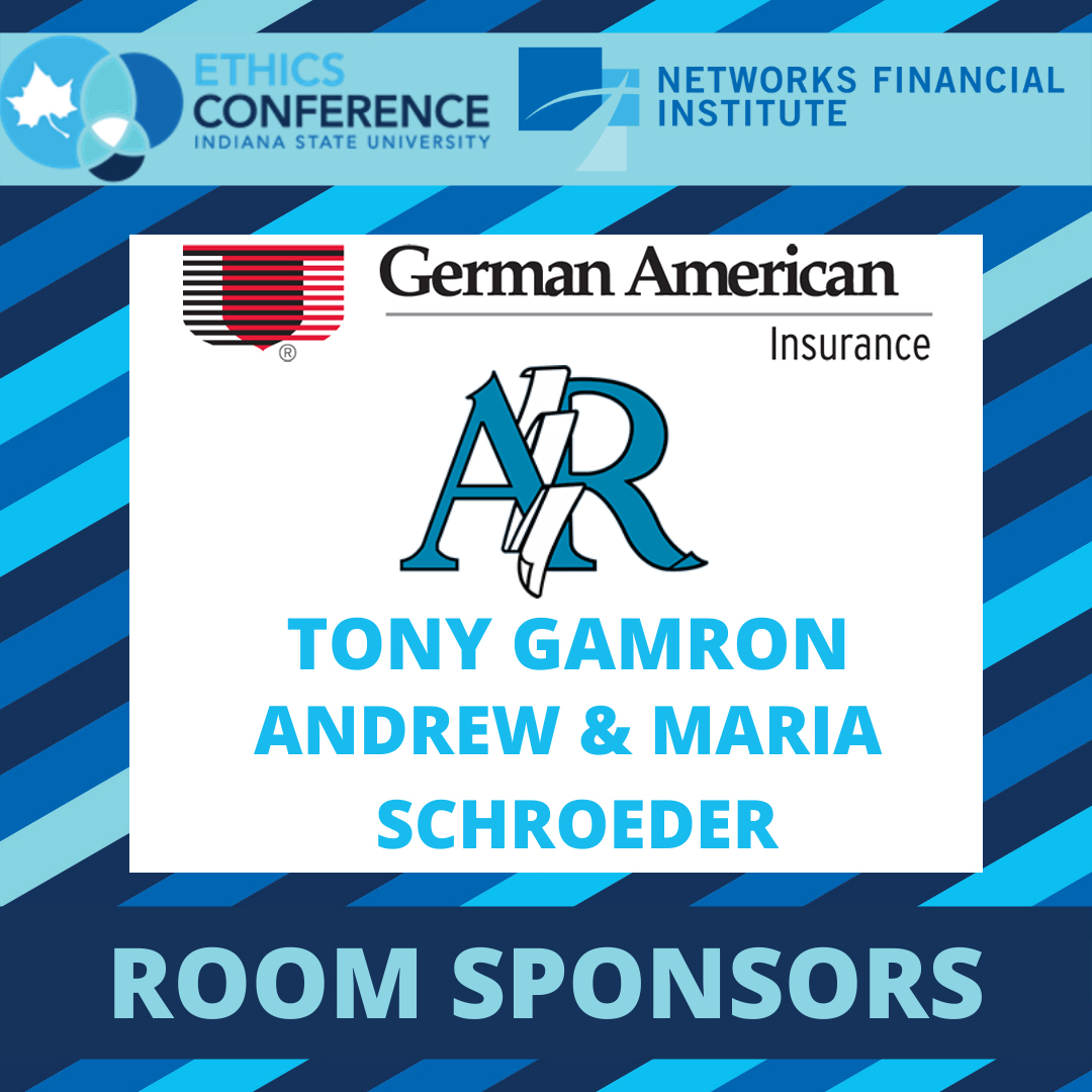 We would like to thank the sponsors without whom the Ethics Conference could not take place.

The room sponsors are German American Insurance, Arlington/Roe, Tony Gamron, and Andrew &amp; Maria Schroeder. 

indstate.edu/business/ethics 

#indstateethics #ArlingtonRoe #GermanAmerican