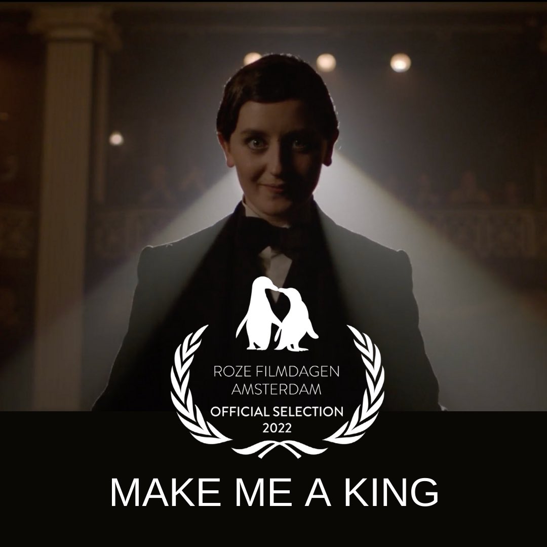 makemeaking1's tweet photo. We're delighted to announce that Make
Me A King has been selected for Roze Filmdagen LGBTQ Film Festival. @rozefilmdagen #dragking #queerfilm #rozefilmdagen #makemeaking https://t.co/aGDo04qoux