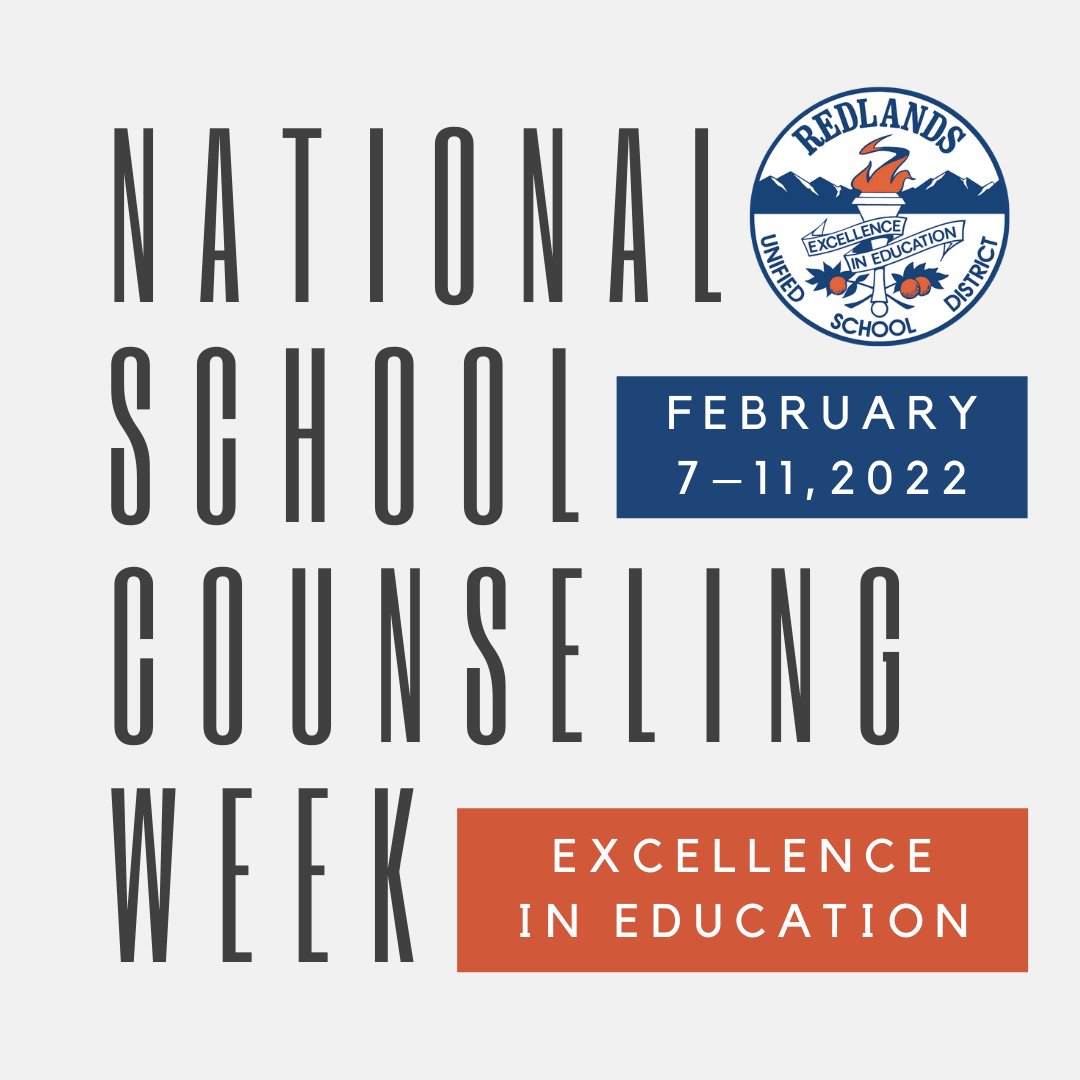 Happy #NationalSchoolCounselingWeek to our amazing school counselors who continue to do incredible work to help our students succeed! We encourage you to take a moment and thank your counselors!

Who are our counselors? Stay tuned this week! #NSCW22 #ThisisRUSD