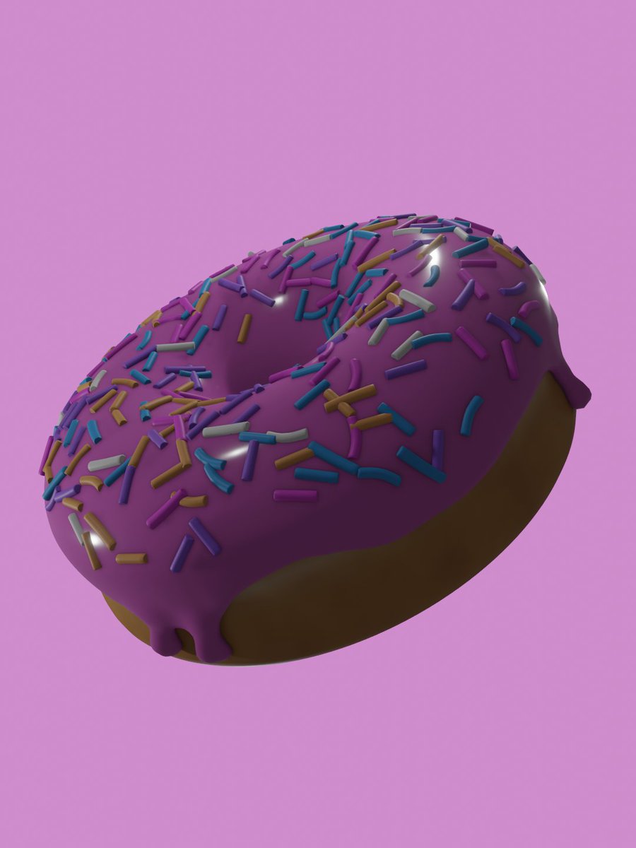 GeoJeffrey12's tweet photo. Donut made in Blender https://t.co/vTT8p1jzWI