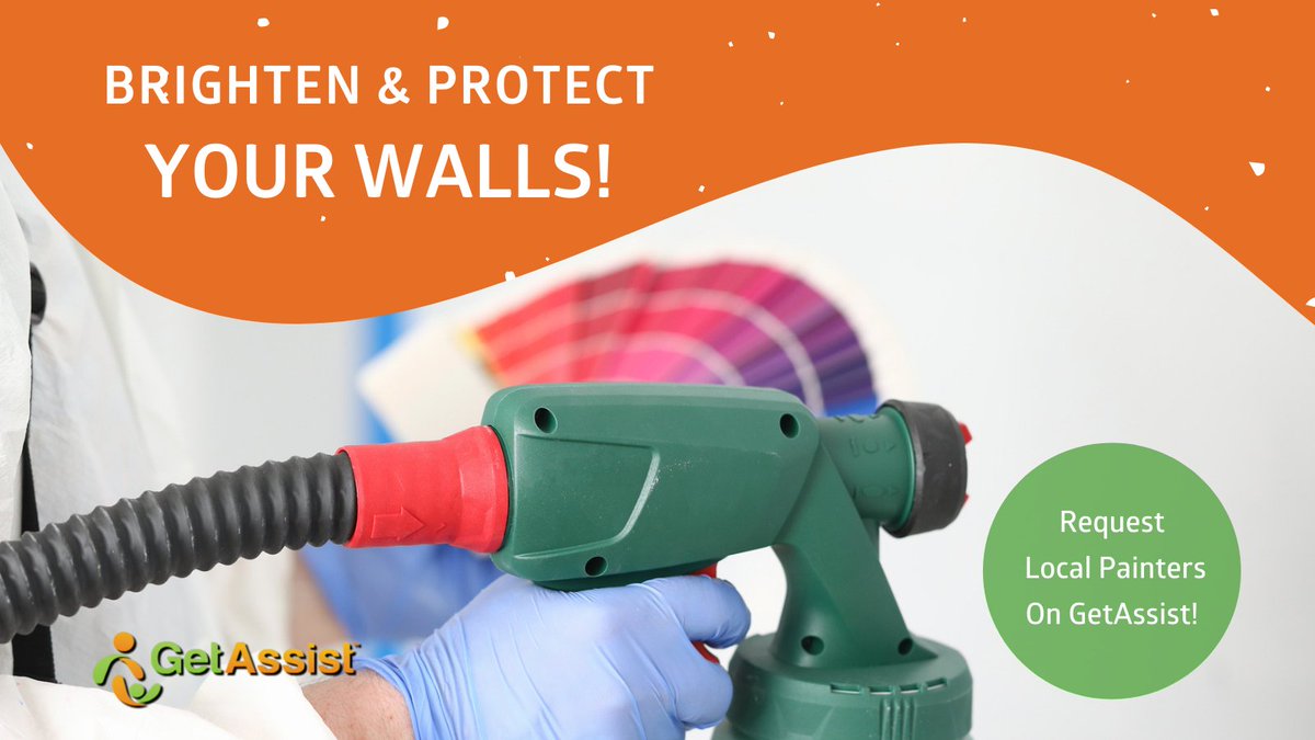 GetAssistApp's tweet photo. MAKE A FREE REQUEST FOR PAINTERS ON GETASSIST!
A new coat of paint not only brightens up the whole room, but it also protects them from retaining moisture and growing mold!
https://t.co/7MnPd2NXBD
#localpainter #interiorpainter #exteriorpainter #professionalpainter https://t.co/IV221Ta6m2