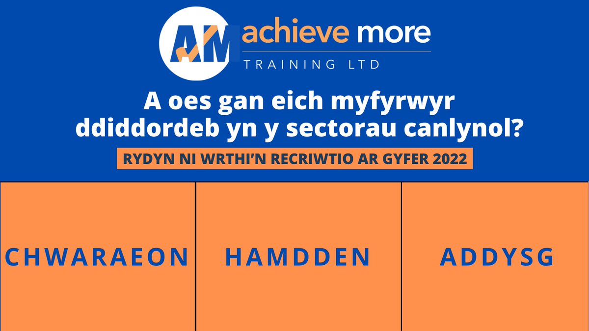 AchieveMore5_'s tweet image. A oes gan eich myfyrwyr ddiddordeb mewn gyrfa Chwaraeon, Hamdden neu Addysg?
Am fwy o wybodaeth cysylltwch â ni nawr⬇ 
✉️info@achievemoretraining.com
📞 01745 797 797
#AWweek #AMT #AchieveMore