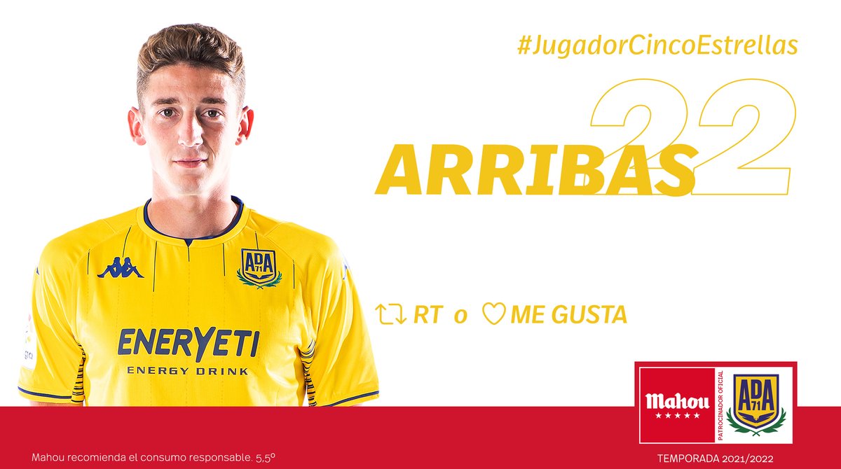 RT o Me Gusta si crees que <a href="/OscarArribas10/">Oscar Arribas</a> ha sido el #JugadorCincoEstrellas del mes de enero del <a href="/AD_Alcorcon/">A.D. Alcorcón</a> (3/6)