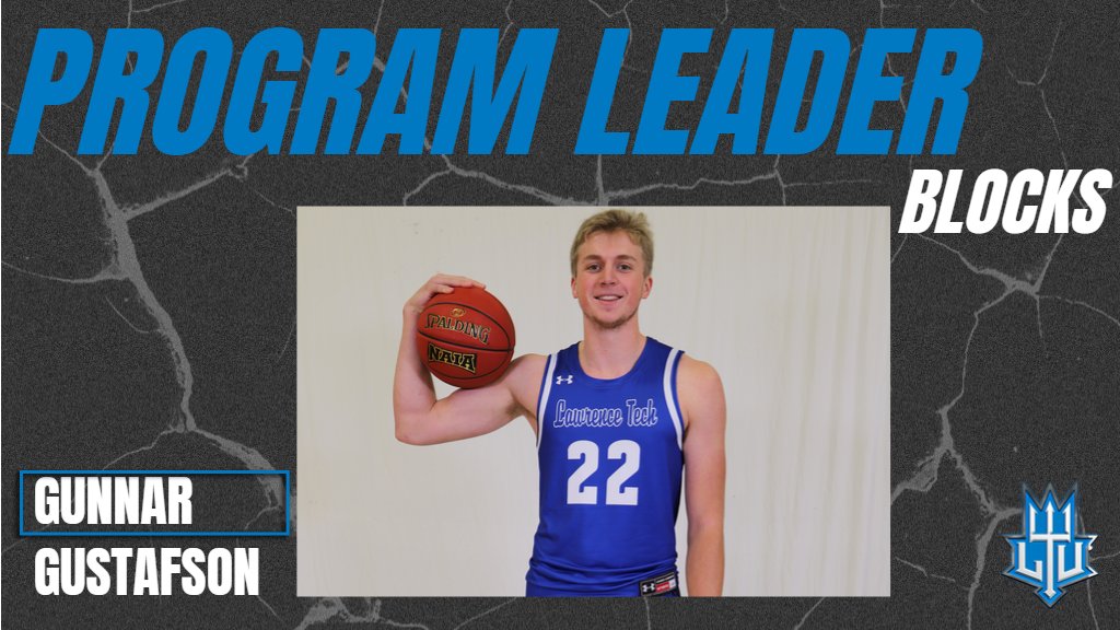 LTUAthletics's tweet image. MBB Forward, Gunnar Gustafson has become the LTU all-time program leader in blocks. #WeAreLTU