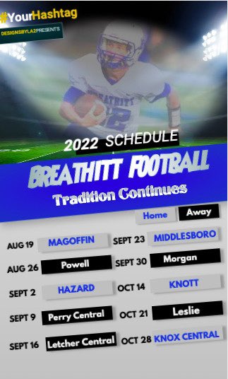 2022 Schedule Release!!!! Go Bobcats!
#TraditionContinues @CaseyAl62171239 <a href="/BreathittCoach/">Kyle Moore</a> <a href="/jdc_combs/">Justin Combs</a> <a href="/BGSportsNation/">Bluegrass Sports Nation</a> <a href="/SportsOT/">WYMT SportsOT</a>