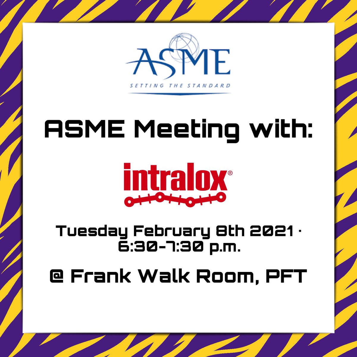 Please join us this Tuesday February 8th from 6:30-7:30 p.m. for a meeting with Intralox. Free canes will be provided 🤩!