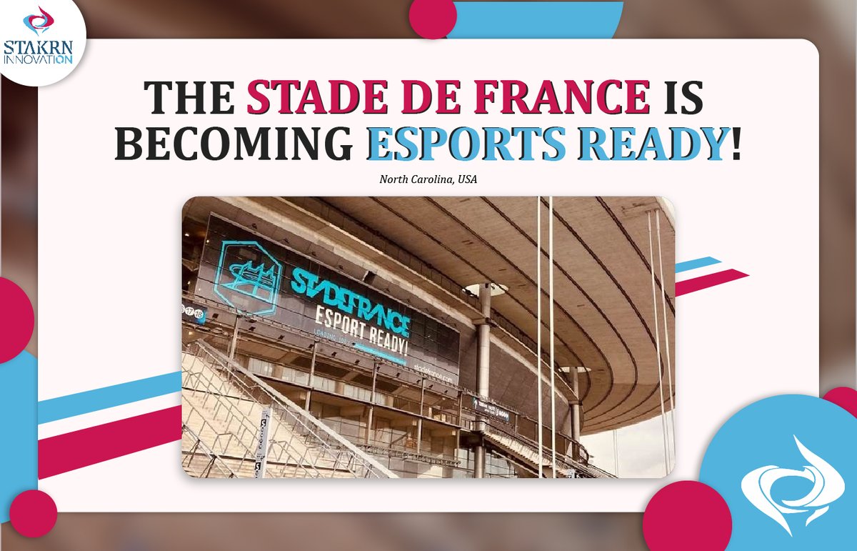 📢The renowned <a href="/StadeFrance/">Stade de France</a> switched its strategy to become esports ready!

🎮It integrated the esports team <a href="/TeamVitality/">Team Vitality 🐝</a> to start a new strategy including gaming and #esports. 

📅It is planning to host many new events ato diversify from its chore activity.

#STAKRN #venue