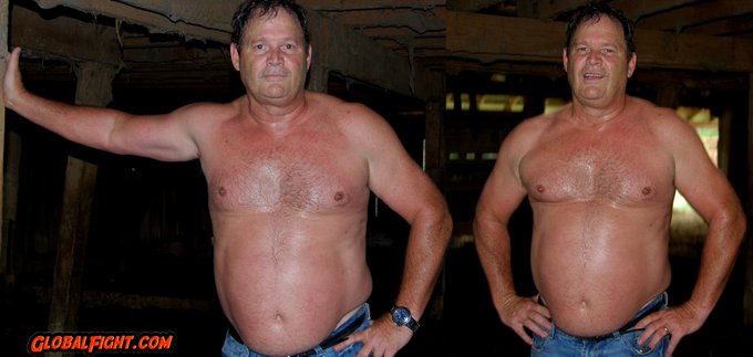 Musclebear Farmer from https://t.co/uDvNgxouOP galleries  --  #musclebear #sweaty #farmer #barn #rancher