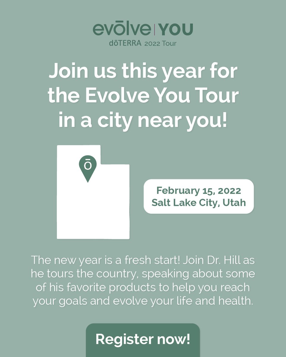 doterra's tweet photo. Come learn from the BEST! Now’s your chance. Dr. Hill will speak about foundational products and principles to help you make real, lasting changes in your life and health.
Learn more at https://t.co/WXRjYcIaKs
#doterra #doterrabiz. #sharingdoterra #evolveyou #doterraevolve https://t.co/yfQ3fhCSYb