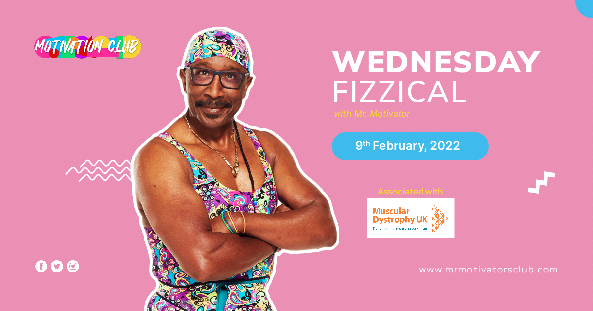 MrMotivator's tweet photo. Join this week's FREE live Wednesday class, supporting Muscular Dystrophy UK's #Brightday on 11 February, to help fight muscle-wasting conditions.
Learn more: https://t.co/Fwq3QufySs
To donate: https://t.co/67dkh5byGf
#Brightday #mrmotivator #wednesdayclass #sayyeah https://t.co/GF6U7tVUTO